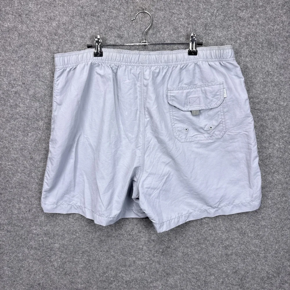 Tommy Bahama Relax Mens Swim Trunks Light Blue Gray Mesh Lined Marlin Logo L‎